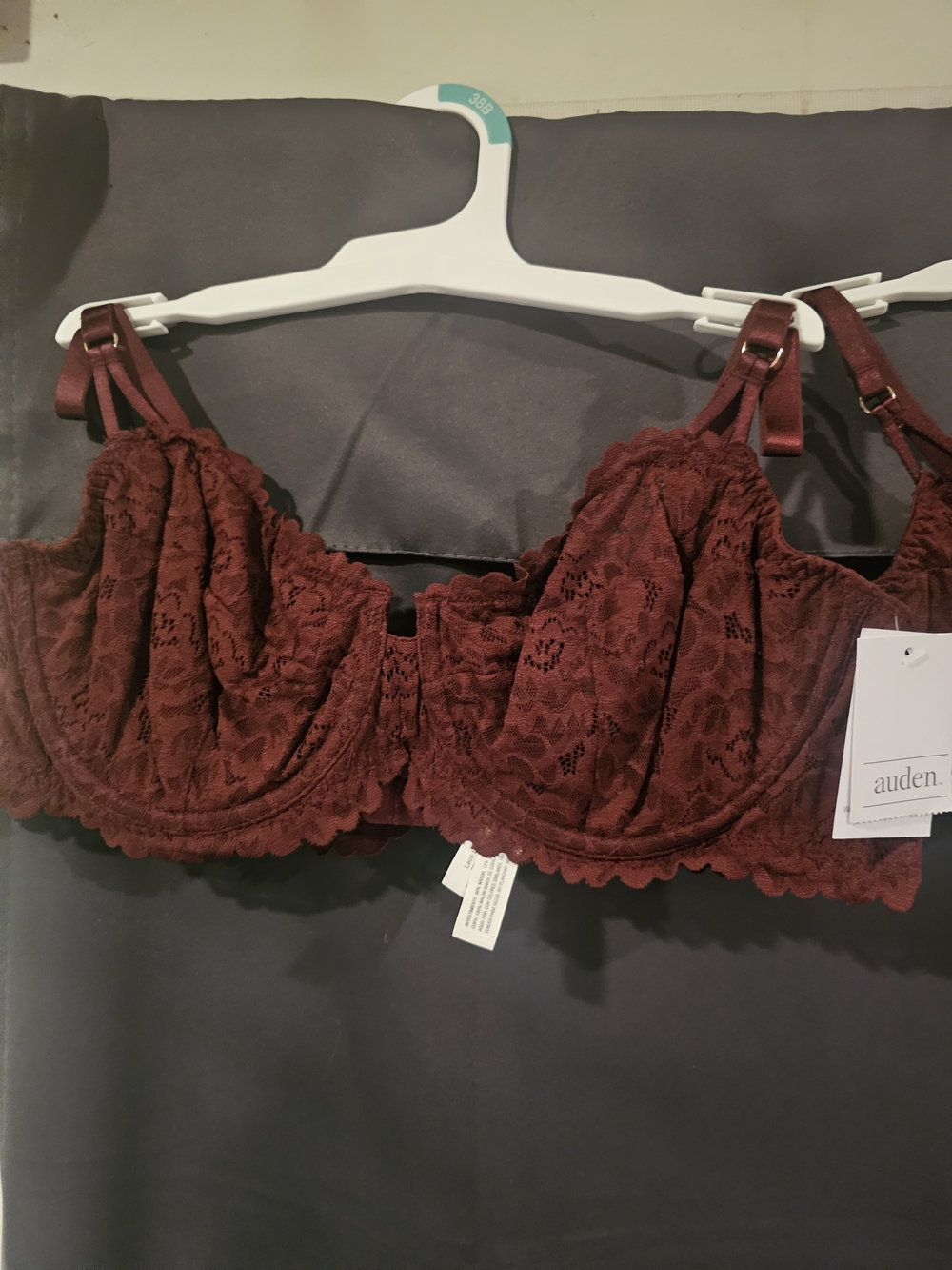 wild fable Lace Underwire Bra - Wine/Burgundy